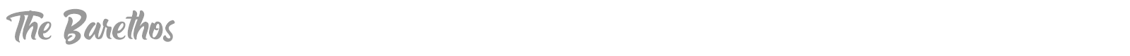 The Barethos font preview